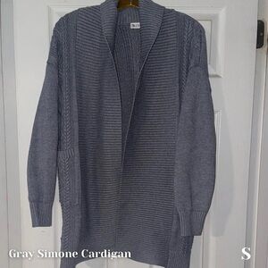 Gray Simone Cardigan Small Zyia